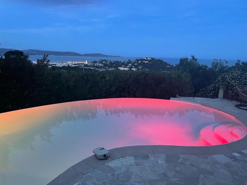 4-Star Private Villa With Heated Pool And Panoramic Sea View At Gulf De Saint Tropez Cavalaire-sur-Mer Zewnętrze zdjęcie