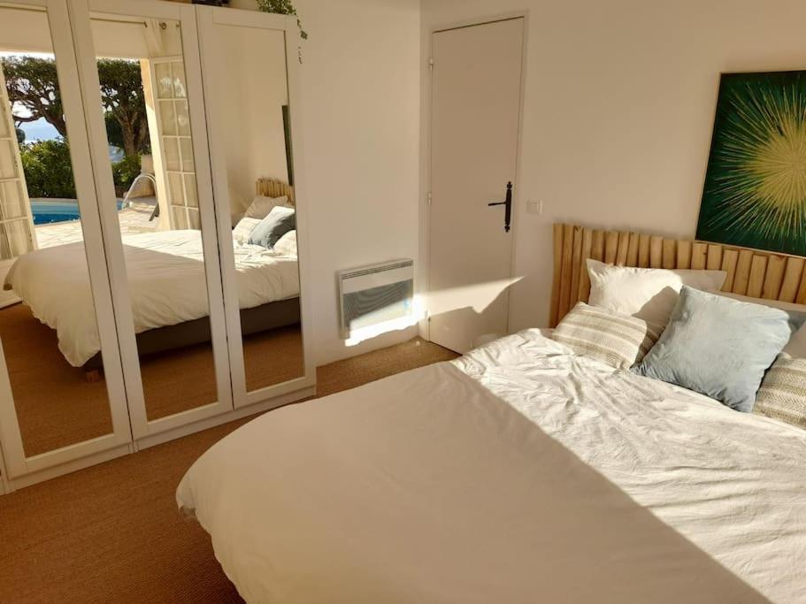 4-Star Private Villa With Heated Pool And Panoramic Sea View At Gulf De Saint Tropez Cavalaire-sur-Mer Zewnętrze zdjęcie