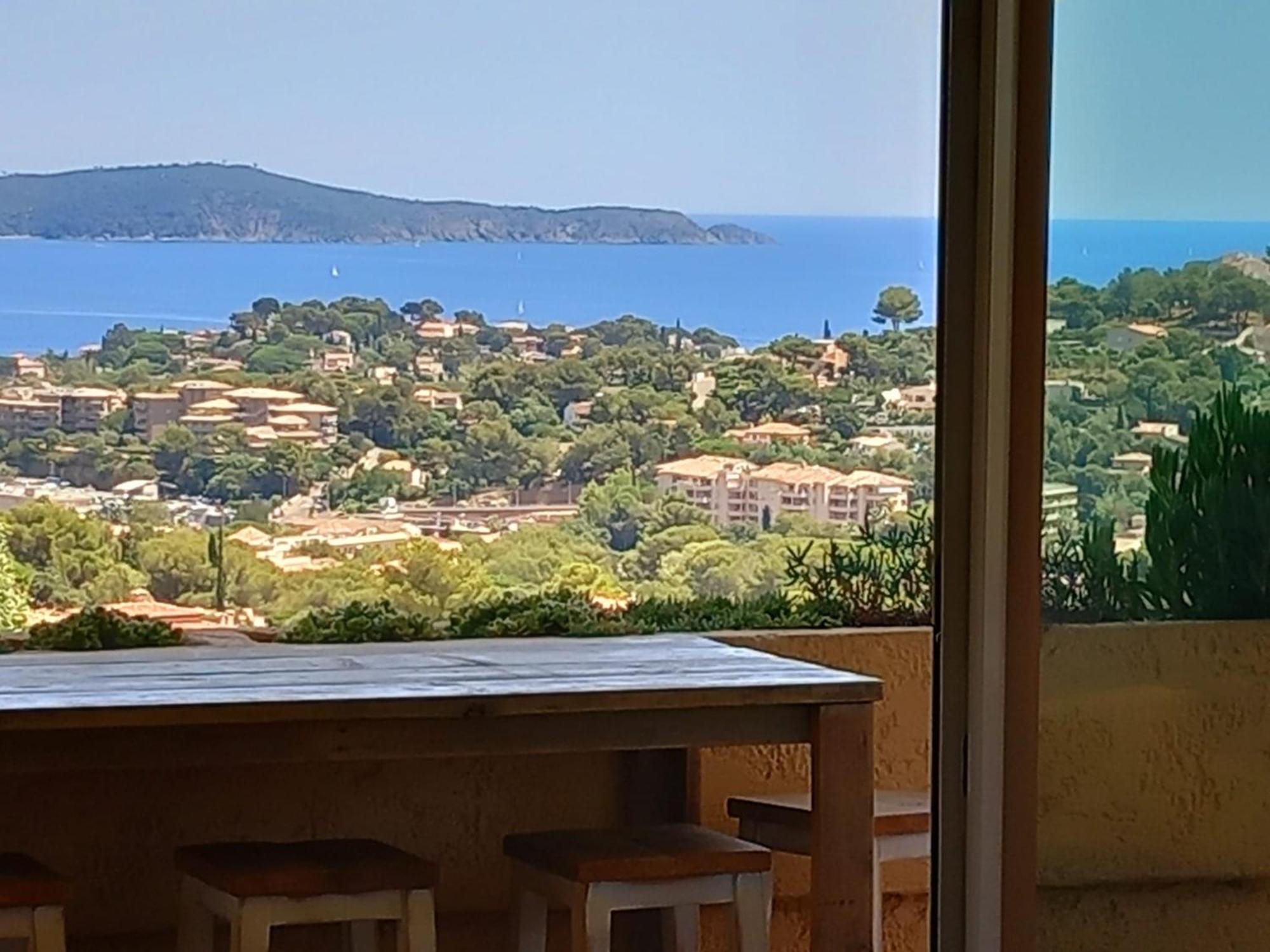 4-Star Private Villa With Heated Pool And Panoramic Sea View At Gulf De Saint Tropez Cavalaire-sur-Mer Zewnętrze zdjęcie